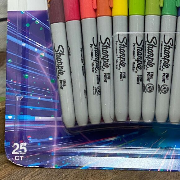 Sharpie Mini Permanent Markers 24 Fine Point Color 1 Metallic Artist 25 Count - Picture 6 of 9